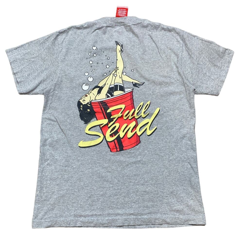 Full Send Nelk Boys Solo Cup Pin Up Girl T Shirt Men's M